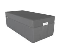 POKAR Matelas pliant Matelas d'invité pliable en 3 parties Lit de camp pliable, Taille:Housse 140 x 195, Couleur:Anthracite - Imperméable à l'eau