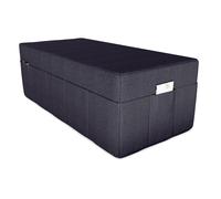 POKAR Matelas pliant Matelas pliable en 3 parties Matelas d'invité Lit de camp Lit pliant, Taille:Housse 140 x 195, Couleur:Anthracite