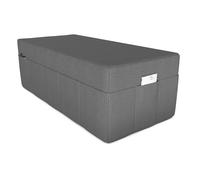 POKAR Matelas pliant Matelas pliable en 3 parties Matelas d'invité Lit de camp Lit pliant, Taille:Housse 140 x 195, Couleur:Gris