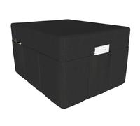 POKAR Matelas pliant Matelas pliable en 3 parties Matelas d'invité Lit de camp Lit pliant, Taille:Housse 80 x 195, Couleur:Noir