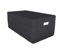 POKAR Matelas pliant Matelas pliable en 3 parties Matelas d'invité Lit de camp Lit pliant, Taille:Housse 120 x 195, Couleur:Noir