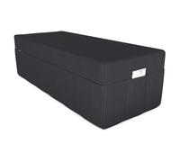 POKAR Matelas pliant Matelas pliable en 3 parties Matelas d'invité Lit de camp Lit pliant, Taille:Housse 160 x 195, Couleur:Noir