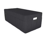 POKAR Matelas pliant Matelas pliable en 3 parties Matelas d'invité Lit de camp Lit pliant, Taille:Housse 140 x 195, Couleur:Noir