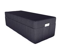 POKAR Matelas pliant Matelas pliant en 3 parties Matelas d'invité Lit de camp Lit pliant, Taille:Housse 160 x 195, Couleur:Anthracite