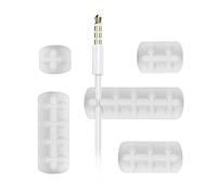 POKAR Organisateur Clips Cable de Bureau Cable Management Adhésif, Lot de 5