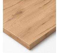POKAR Plateau de Table 100x60 cm | Plateau de Bureau Épaisseur 25 mm | Idéal pour Bureau Assis Debout Réglable et Table à Manger | Plateau de Table Durable | Fabriqué en Europe | Chêne Craft Doré
