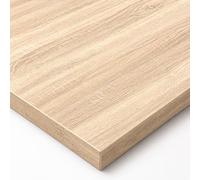 POKAR Plateau de Table 160x60 cm | Plateau de Bureau Épaisseur 25 mm | Idéal pour Bureau Assis Debout Réglable et Table à Manger | Plateau de Table Durable | Fabriqué en Europe | Chêne Sonoma