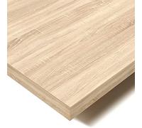 POKAR Plateau de Table 160x80 cm | Plateau de Bureau Épaisseur 25 mm | Idéal pour Bureau Assis Debout Réglable et Table à Manger | Plateau de Table Durable | Fabriqué en Europe | Sonoma Chêne