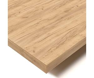 POKAR Plateau de Table 160x80 cm | Plateau de Bureau Épaisseur 25 mm | Idéal pour Bureau Assis Debout Réglable et Table à Manger | Plateau de Table Durable | Fabriqué en Europe | Chêne Craft Or