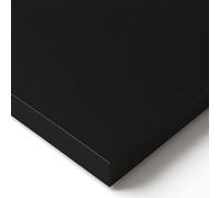 POKAR Plateau de Table 180x80 cm | Plateau de Bureau Épaisseur 25 mm | Idéal pour Bureau Assis Debout Réglable et Table à Manger | Plateau de Table Durable | Fabriqué en Europe | Noir