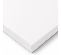 POKAR Plateau de Table 180x80 cm | Plateau de Bureau Épaisseur 25 mm | Idéal pour Bureau Assis Debout Réglable et Table à Manger | Plateau de Table Durable | Fabriqué en Europe | Blanc