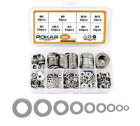 POKAR Rondelle Plates Rondelles Metal Acier Inox 684 Pièces Set M2 M2.5 M3 M4 M5 M6 M8 M10 M12