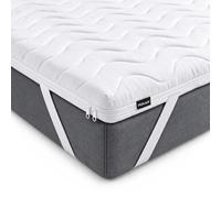 POKAR Surmatelas 130x190 cm | Premium 5 cm Confort | Topper pour Lit, Matelas, Sommier et Canapé | Housse Déhoussable Lavable en Machine, Antidérapant | Oeko-TEX | Made in EU