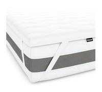 POKAR Surmatelas 200x200 cm | Mousse de Confort 5 cm Épais Topper de Matelas | Soutien Ergonomique & Répartition du Corps | Housse Respirante Amovible Lavable à 60°C | Hypoallergénique & Anti-acariens