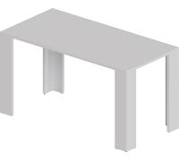 POKAR Table de salle à manger, table de cuisine, table de bureau, Taille:120x80, Couleur:Blanc