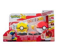 Poké Ball Attaque Surprise - BANDAI - Pokémon - 2 figurines incluses - Mixte - Multicolore