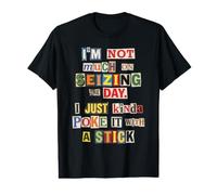 Poke It with A Stick Citation Sarcastique Amusante T-Shirt Graphique avec Valeur