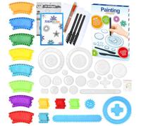 PokeAir Spirograph - Kit de dessin multicolore en spirale - Jeu de spirographe - Outil de dessin multifonction - Pour enfants et adultes
