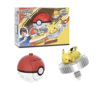 Pokéball Lance-Toupie Pikachu - Jouet Pokémon avec Lanceur - Toupie Enfant - Cadeau Garçon/Fille