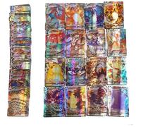 Pokemon 100 PCS Française Cartes Vmax, 2025 Vmax Cartes à Collectionner, Rare Cartes Deck-Box TCG Incluse, Pas De Doublo