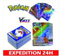pokemon 100 pièces de cartes Vmax avancées, cartes de jeux d'anime, cartes de bataille, petits cadeaux créatifs