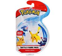 Pokemon 2 Inch Battle Action Figure 2-Pack Includes 2 Pikachu And 2 Popplio