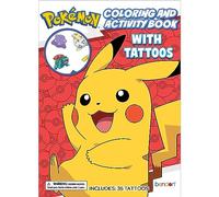 Pokemon 58810 Bendon Livre de coloriage et d'activités avec tatouages éphémères 48 pages
