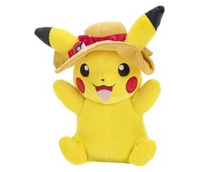 Pokémon - 8" Seasonal Plush (Summer) Pikachu with Summer Hat Accy - W1