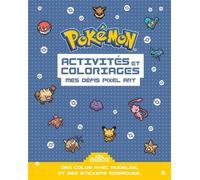 Pokemon activites et coloriages pixel evoli metamorph chenip