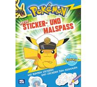 Pokémon Activity-Buch: Pokémon Mein Sticker- und Malspaß: Mit bunten Stickern und Stickern zum Ausmalen | Bunte Rätselseiten, Ausmalseiten und Sticker für Kinder ab 4 Jahren