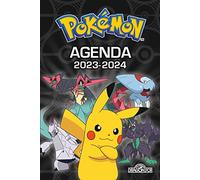 Pokémon - Agenda 2023-2024 - Couverture noire - Avec des activités, des informations sur les Pokémon et des scènes de cherche-et-trouve - Dès 7 ans