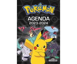 Pokémon - Agenda 2023-2024 - Couverture noire - Avec des activités, des informations sur les Pokémon et des scènes de cherche-et-trouve - Dès 7 ans
