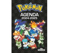 Pokémon - Agenda 2024-2025 - Couverture noire - Avec des activités, des informations sur les Pokémon et des scènes de cherche-et-trouve - Dès 7 ans