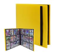 Pokemon Album de cartes à collectionner - 480 pochettes, cartes à collectionner, étanche, collection d'albums, cadeaux pour collectionneurs, jaune