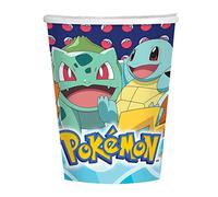 Pokémon Amscan 9904822 - Lot de 8 gobelets en carton pour fête d'anniversaire