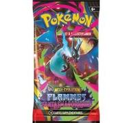 Pokemon aventures méga-évolutions - flammes fantasmagoriques - un booster 10 cartes a collectionner française + carte tigre