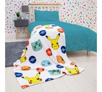 Pokemon Badges Fleece Blanket Pokemon 100x150cm Unisex