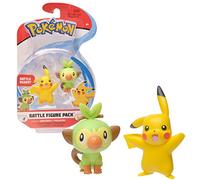 Pokémon Bandai Pack de 2 Figurines 3-5 cm - Pikachu & Ouistempo, WT97625
