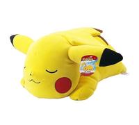Peluche Pikachu Dort 40 cm - Pokémon - BANDAI - Doudou ou Oreiller - Pour Enfant à partir de 2 ans