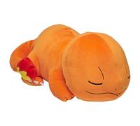 Pokémon Bandai Peluche Salamèche (Charmander) 40cm - Peluche Toute Douce Qui dort - JW0075