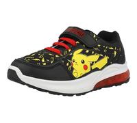 Pokémon Baskets Emboss Light Black avec imprimé Pikachu et talon lumineux pour enfants, Noir , 34 EU