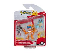 Pokemon Battle Figure 3 PK PAWNIRAD, Squirtle, MONFERNO