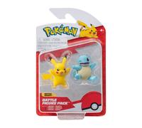 Pokémon Battle Figure First Partner Set Figuren 2er-Pack Shiggy #2, Pikachu #9