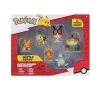 Pokémon Battle Figure Multipack (6PK: 2" Pawmi, Squirtle #2, Torchic, Turtwig, Hoothoot, Appltun) W9