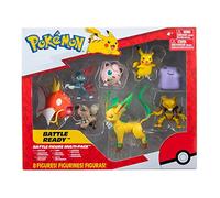 Pokémon Battle Figure Multipack (8PK: Female Pikachu, Jigglypuff #1, Rockru, Sneasel, Abra, Ditto, Leafeon, Magikarp) W8
