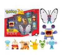 Pokémon Battle Figure Multipack PKW4100 (8PK : Pikachu #7, Fuecoco, Quaxly, Sprigatito, Wooper, Growlithe, Butterfree, Loudred)