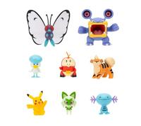 Pokémon Battle Figure Multipack PKW4100 (8PK : Pikachu #7, Fuecoco, Quaxly, Sprigatito, Wooper, Growlithe, Butterfree, Loudred)
