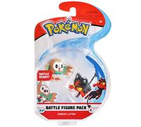 Pokemon Battle Figures - Saison 1 - Figurines Rowlet + Litten - 96198 - Neuf
