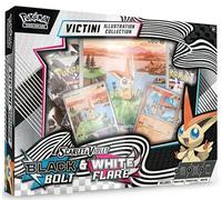Pokémon Black Bolt & White Flare - Collection Victini Illustration [Anglais] | 4 boosters, 2 cartes promo et carte jumbo | avec protection d'expédition Heartforcards