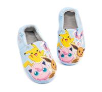 Pokemon Bleu Pikachu Chaussons mocassins à enfiler Fille